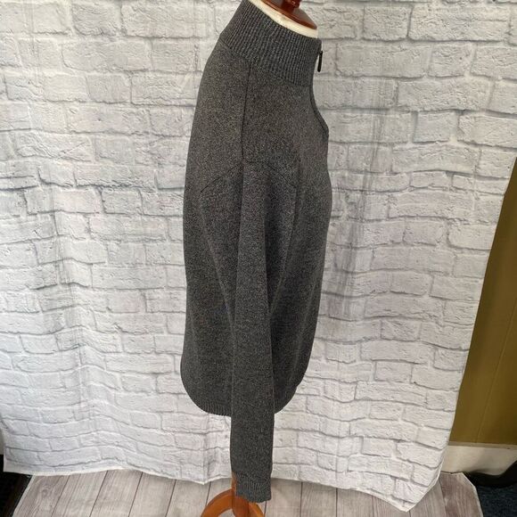 True Rock men XXL 1/4 zip pullover mock collar longsleeve sweater grey - Picture 6 of 10